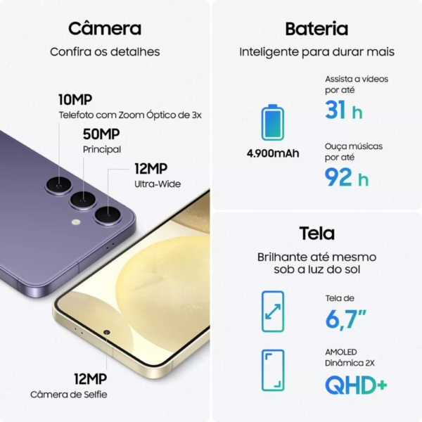 Samsung Galaxy S24 Galaxy Ai 8GB RAM 256GB - Imagem 6